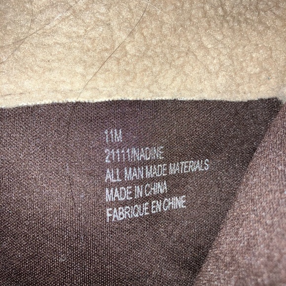 Maurices women’s brown knee-high zippered boots faux fur interior sz 11 EUC - Picture 4 of 7